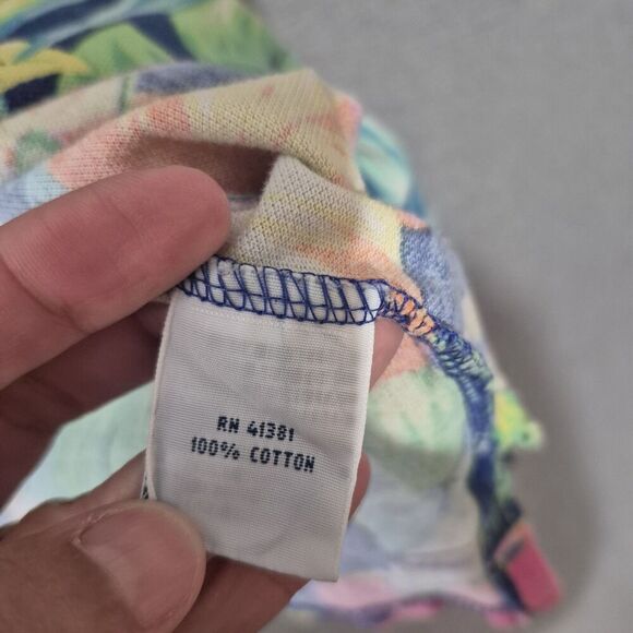 Vtg Polo Ralph Lauren Men's Featherweight Mesh Dragon Hawaiian Colorful Polo XXL - Picture 2 of 9